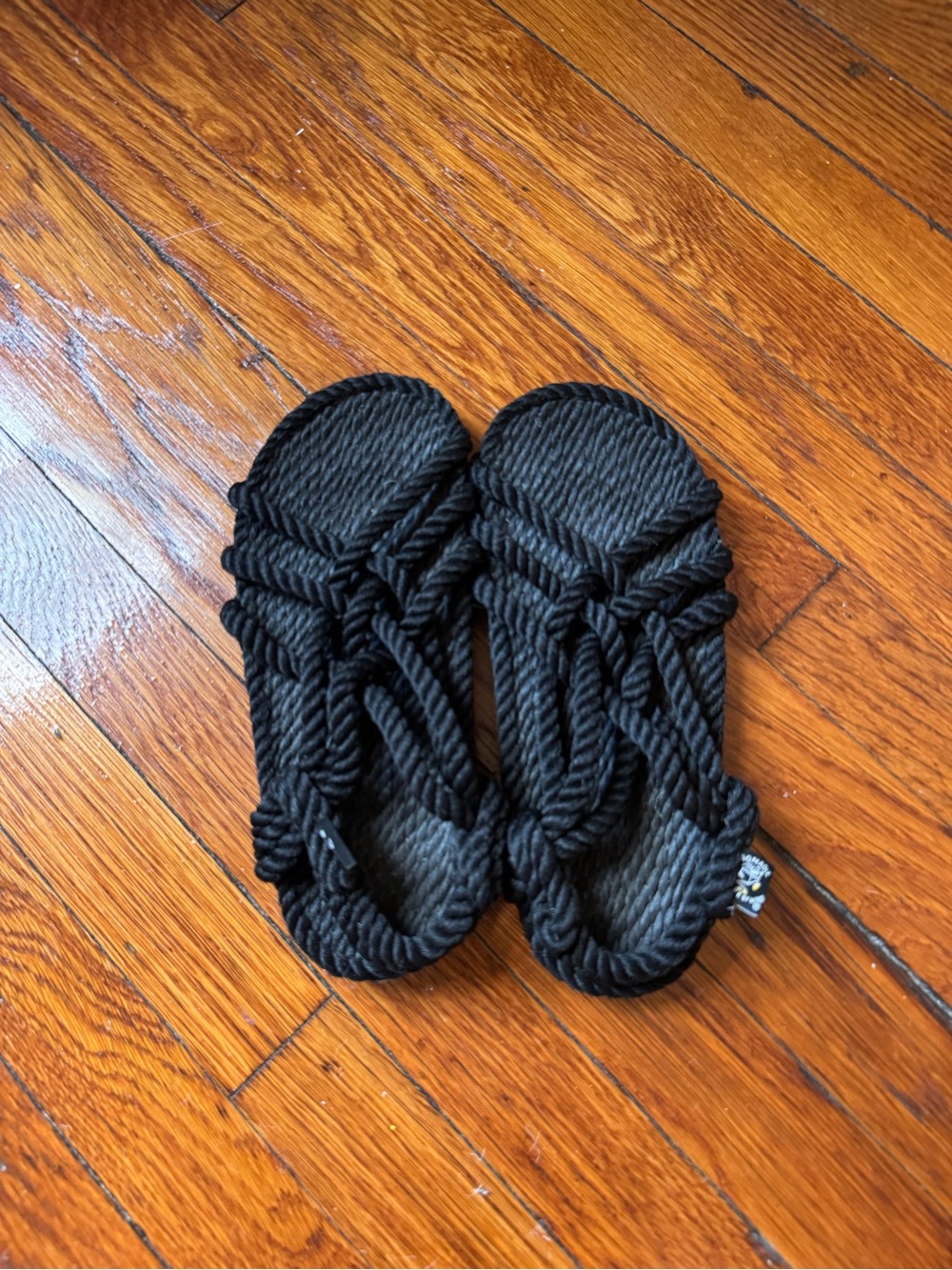Unisex Nomadic State of Mind Black Rope Sandals